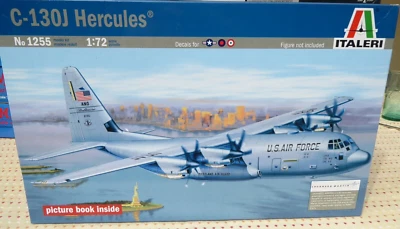 Italerie 1255 Avion Hercule C-130 J Le USAF , 1:72, Komplettter Kit, Emballage - Image 1 of 3