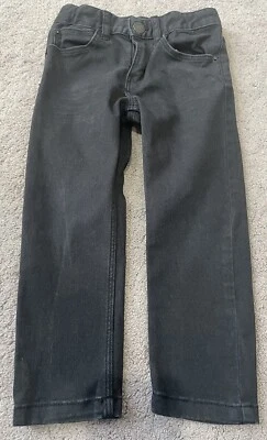 Pantalones de mezclilla ajustados negros talla 2-3 años Foto 1 de 4