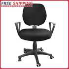 Spandex Stretch Computer Chair Cover Home Office Chairs Seat Case (Black)