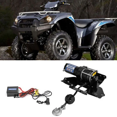 For Kawasaki Brute Force 650/750 3000lbs Winch and Mount Plate Kit 2005-2024 - Image 1 of 4