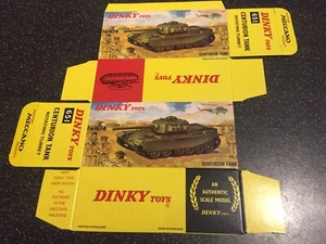 DINKY TOYS Reproduktionsbox für 651 Centurion Panzer Repro Militär Armee - Bild 1 von 10