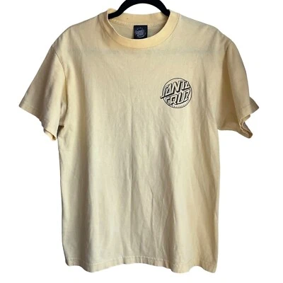 Camiseta Patinadora Santa Cruz Para Hombres Talla Mediana Amarilla Algodón Skateboarding Patinador Foto 1 de 4