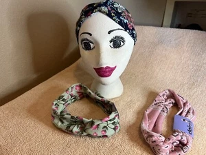 Women’s Headbands Floral & Paisley Fashion Twist Head Wrap Hair Band Lit Of 3 - Picture 1 of 10