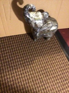 Abalone Muschel Elefant Statue Figur groß 12,5 Zoll - Bild 1 von 9