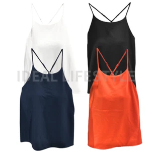 Sujetador Camisola Jersey Crepé UNIQLO S-3XL Blanco/Negro/Rojo/Azul Marino Mujer 475726 Nuevo con Etiquetas - Imagen 1 de 21