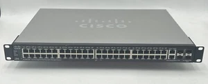 Cisco SG500-52P 48-port Gigabit PoE 4-port SFP Managed Switch /w Rackmount ears - Picture 1 of 5