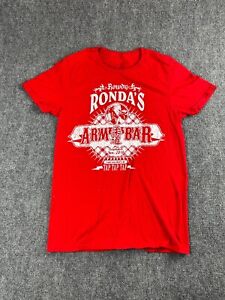Rowdy Ronda Rousey Arm Bar Pro Wrestling Shirt Mens Small Red WWE Slam Crate