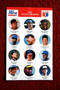 Carlton Fisk Tom Glavine Dwight Doc Gooden Rickey Henderson Poster Cut Oddball - Picture 1 of 1