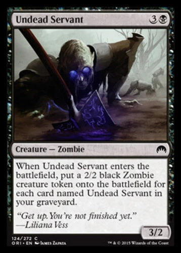4x Undead Servant ~ Near Mint Magic Origins MTG Magic x4 4 UltimateMTG Playset B - Image 1 of 1
