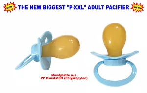 ABDL BIG "P-XXL" ADULT PACIFIER Mundplatte 85 x 60 mm - Baby-Blue - Bild 1 von 1