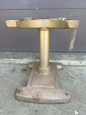 Sears Craftsman Cast Iron 10" Table Saw Pedestal Base Tubular Column Stand - Image 1 of 4