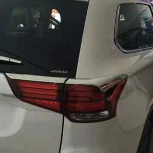For Mitsubishi Outlander 2016-2020 Chrome Tail Light Lamp Cover trim Molding   - Picture 1 of 6
