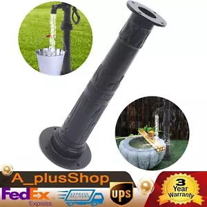 22cm*65cm Pitcher Pump Base Black Cast Iron Hand Pump Stand For Yard Garden - Picture 1 of 7