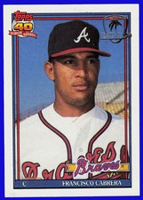 1991 Topps Desert Shield Francisco Cabrera Atlanta Braves #693