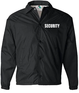 Security windbreaker jacket with Reflective decoration both left chest and back. - Picture 1 of 48