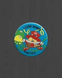 I Love Wimpy Parties - Button Badge 58mm dia. - UK FREEPOST - Picture 1 of 1