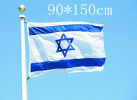 ISRAEL JEWISH Star Of  DAVID 2x3 foot SuperPoly In/Outdoor FLAG Banner*USA MADE