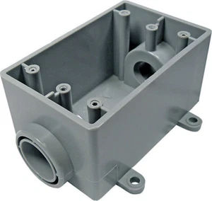 Cantex 5133464U PVC 1 Velocidad Gris 18 ft³ in. Caja exterior capacidad 2-1/4 H in. - Imagen 1 de 1