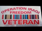 U.S MILITARY OPERATION IRAQI FREEDOM OIF VETERAN WINDOW DECAL BUMPER STICKER 