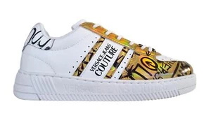 Versace Jeans Couture women's sneakers shoes mayassa 75VA3SJ7 white-gold - Picture 1 of 7