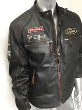 Warson Motors "Jo Siffert" Brown leather jacket 3XL US 50 / EU 60 EU USD 478.00