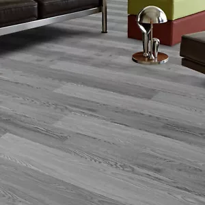 PVC Bodenbelag Vinylboden Vinyl Fliesen Laminat Fußboden Selbstklebend Grau 5m² - Bild 1 von 9