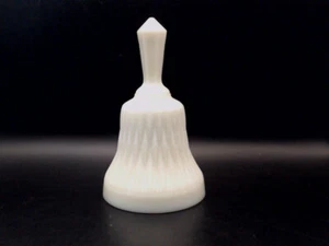 Akro Agate Glass Milk Glass Bell. Around 5.5" Tall - Picture 1 of 5