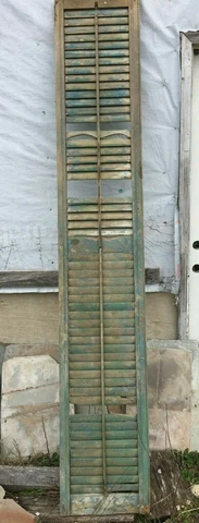 VINTAGE ANTIQUE WOODEN SHUTTERS 100+ YEARS OLD EXCELLENT ORIGINAL SHAPE! Cover