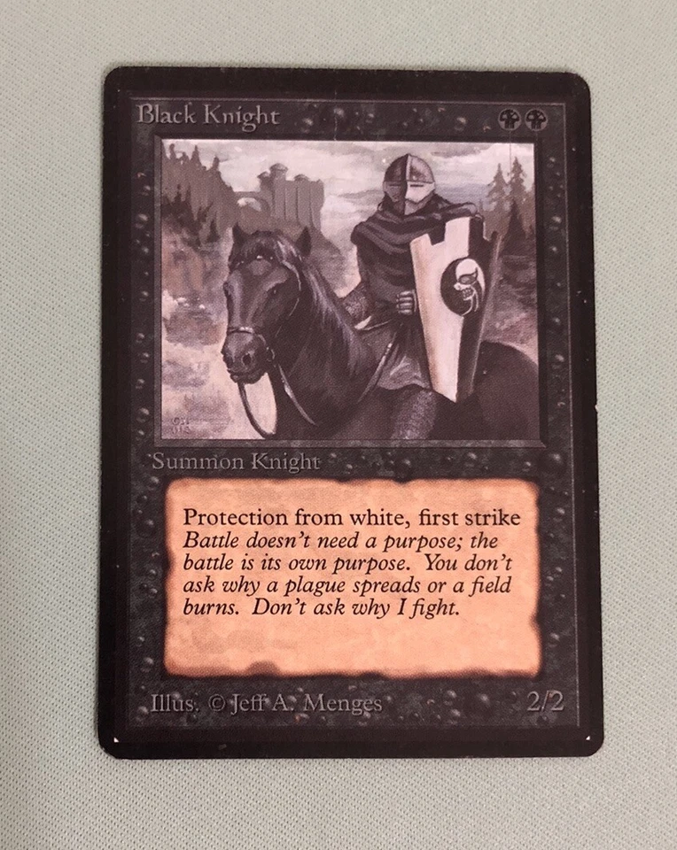 Beta Black Knight  MP Magic The Gathering MTG - Image 1 of 4