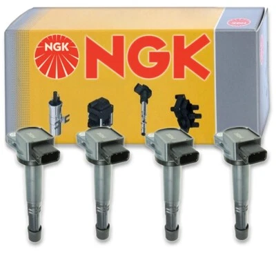 Bobina de encendido NGK de 4 piezas para Honda Accord 2003-2007 2,4 L L4 - afinación de bujía Foto 1 de 4
