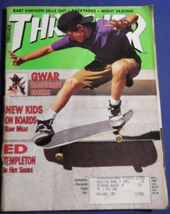 THRASHER MAGAZIN-NOV 1990-HENRY SANCHEZ-ED TEMPLETON-GWAR-VINTAGE - Bild 1 von 5