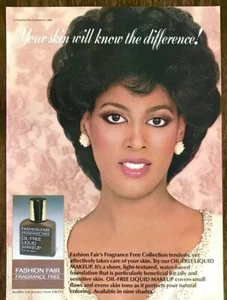 1985 Fashion Fair Fragrance Free Collection Cosmetics PRINT AD - Picture 1 of 1