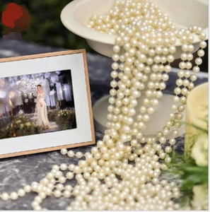 10 Yards  8mm Pearl Garalnds Roll of Pearls Pearl Strands Ivory USA Seller - Picture 1 of 5