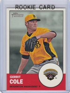 GERRIT COLE ROOKIE CARD 2012 Topps Heritage Baseball RC Pirates NEW YORK YANKEES - Picture 1 of 2
