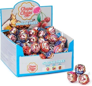 Chupa Chups Dulces sin azúcar Paquete múltiple de 50 piruletas - Imagen 1 de 3