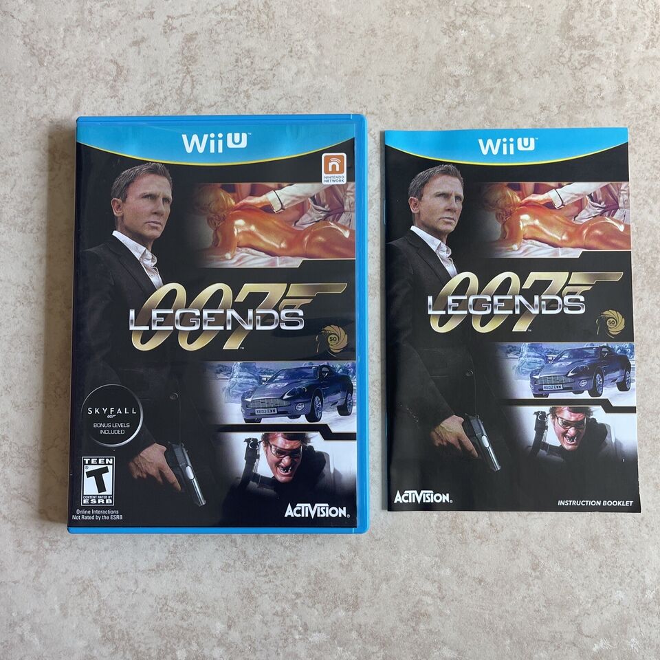 007 Legends Nintendo Wii U James Bond complete in box CIB