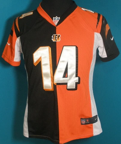Women's XS Nike NFL Cincinnati Bengals Andy Dalton 14 Jersey SEWN Stitched Cover