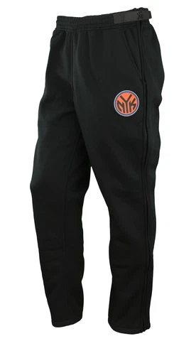 Zipway NBA Men's New York Knicks Performance Fleece Tear-Away Pants, Black Cover