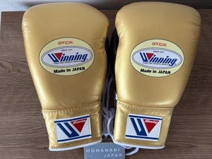 Guantes de Boxeo Ganadores 10oz Pedido Especial DORADOS × NEGROS MS-300 Hechos en Japón NUEVO - Imagen 1 de 12