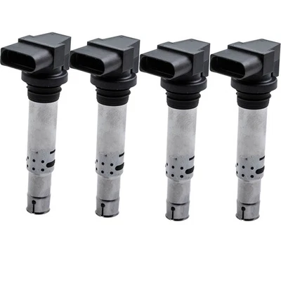 4x Bobine D'allumage for Audi A1 A2 Skoda Octavia Vw Polo Golf Jetta Seat Ibiza - Photo 1/4