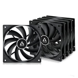 ARCTIC F12 (Black) 5 Pack 120 mm Standard Case Fan Low Noise 1350 RPM PC - Picture 1 of 6