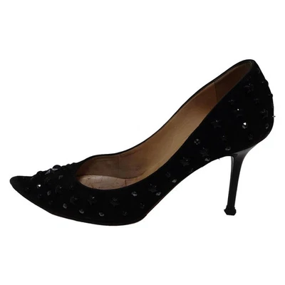 JIMMY CHOO - Black Suede Women's Pumps - image 1 of 4