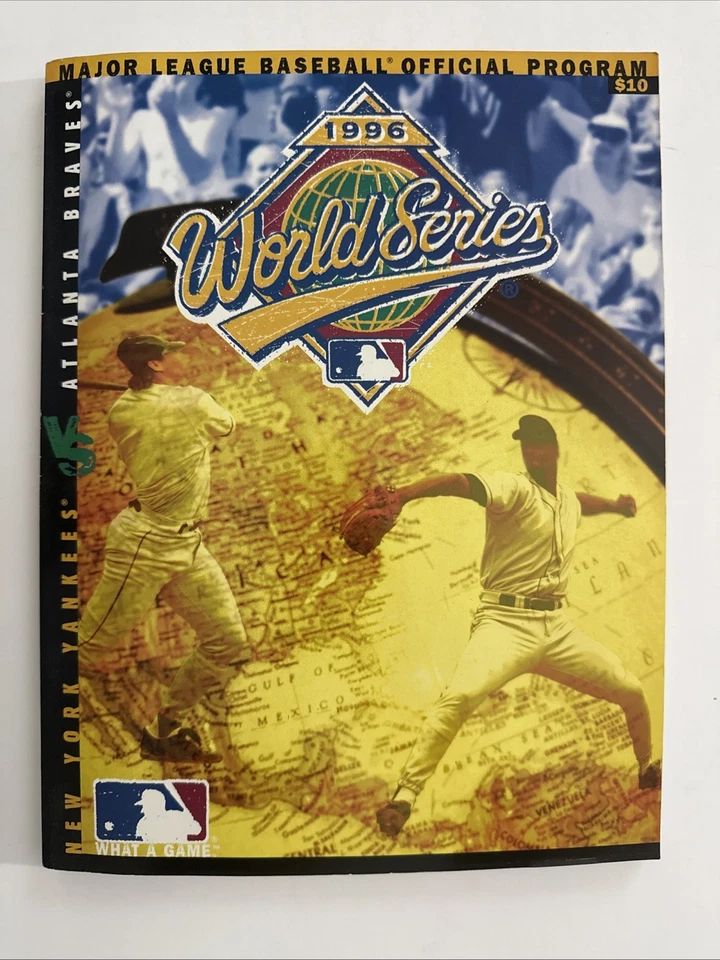 1996 World Series Braves vs Yankees - MLB Official Game Program - Unread - Image 1 of 1