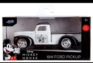 1941 FORD PICKUP "MICKEY MOUSE" WHITE & BLACK 1/32 DIECAST MODEL BY JADA 36091 - Picture 1 of 3