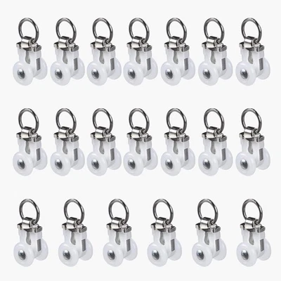 Poleas de riel de cortina de aleación de aluminio de alta resistencia corredores (20 piezas) Foto 1 de 4