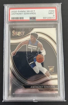 2020 Panini Select #300 Anthony Edwards COURTSIDE RC PSA 9 - Image 1 of 2