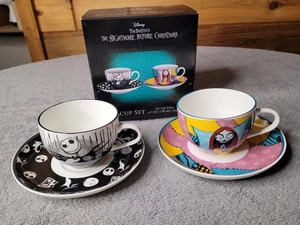 Set tazze da tè Disney Nightmare Before Christmas 6,7 oz bufalo argento nuove - Foto 1 di 8