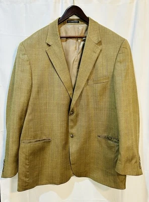 Blazer T Harris Para Hombres 48L Cuadros Lana Seda Abrigo Deportivo Chaqueta Worsteds Bolsillos Foto 1 de 4