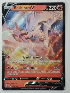 Reshiram V 024/195 Holo Ultra Rare SWSH12: Silver Tempest NM English Pokemon - Picture 1 of 2