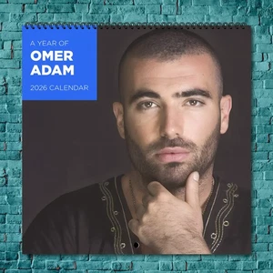 Omer Adam 2026 Wandkalender 12 Monate Promi Fotokalender - Bild 1 von 4
